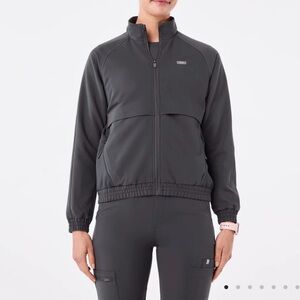 FIGS Sydney Scrub Jacket in Charcoal